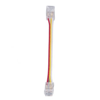 10Pcs LED Light Strip Connectors 3Pin 8mm Safe PC Strong Compatibility COB LED Strip Connectors for Home Party Office