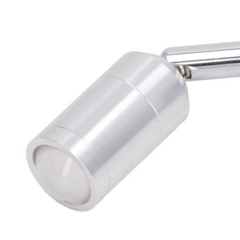 Display Cabinet Spotlight Adjustable Angle Mini LED Showcase Light for Jewelry Cabinets Shelves Silver AC 220V Normal White Light 6000K