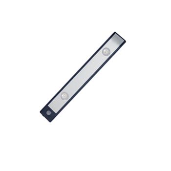 LED Closet Light Ultra Thin Intelligent Rechargeable Wireless LED Motion Sensor Light for Cabinet 20cm / 7.9in Black