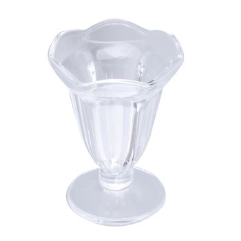 6pcs Ice Cream Cup Creative Unique Flower Sundae Glass Cup Multifunctional Transparent Dessert Cups