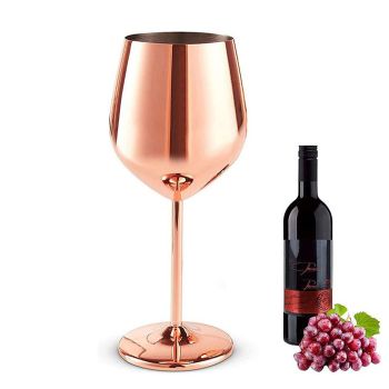 1 PCS 18oz Stainless Steel Matte Wine Glasses Red