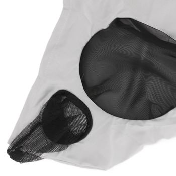Horse Mesh Fly Mask Breathable Elastic Horse Face Mask with Ears Protection Riding Equestrian Equipment Gray