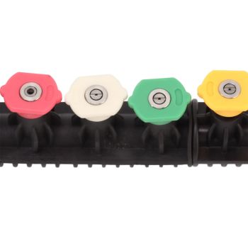 Pressure Washer Extension Wand 5 Straight Rod 3 Curve Rod Set Power Washer Lance with 6 Nozzles 1/4in Quick Connect