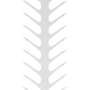 Flat Double Pronged Skewers Stainless Steel Reusable BBQ Skewers for Meet Kitchen Camping Fish Shape