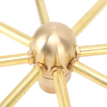 8 Holes Fountain Nozzles Brass Windmill Rotating Fountain Water Spray Head for Rockery Fish Pond Landscape G1in