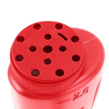 Handheld Fertilizer Spreader Hand Held Grass Seed Spreader Crop Spreading Salt Sowing Pot Red
