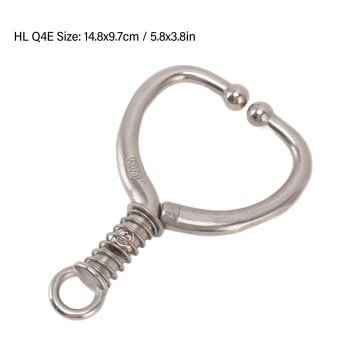 Cattle Nose Ring Durable Stainless Steel Cattle Ring Spherical Cattle Ring Clamp Traction for Home Farm HL Q4E