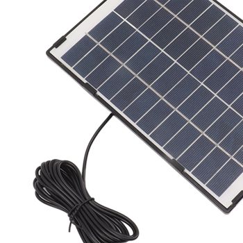 6W 12V Polycrystalline Silicon Solar Panel 6W 12V DC5521 Camera Solar Panel Outdoor Home Surveillance Lighting Charger