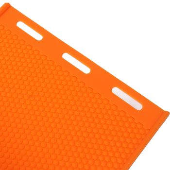 2 Sheets 5.4mm Silicone Beeswax Mold Beeswax Foundation Press Embosser Honeycomb Sheets Mold Bee Keeping Supplies Orange
