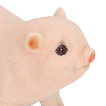 Cute Pig Garden Statue Resin Animals Figurine Outdoor Sculpture Resin Lawn Ornament Mini Pink