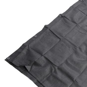 Balcony Privacy Screen Fence Cover HDPE UV Protection Privacy Screen Fence for Deck Patio Backyard Outdoor Pool Dark Gray