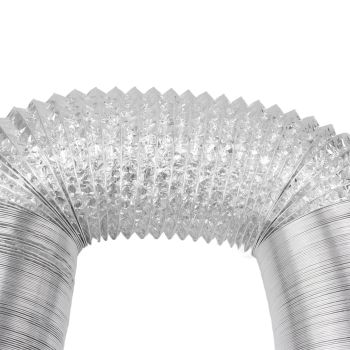 6in Flexible Ducting Hose 4 Layer Flexible Foil Ducting Dryer Air Vent Hose for HVAC Ventilation 10m/33ft