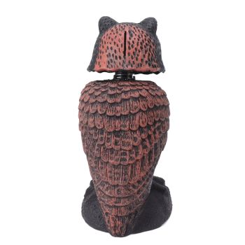 Plastic Shake Head Owl Decoy To Scare Birds Away Scarecrow Fake Owl Outdoor Garden Decoration