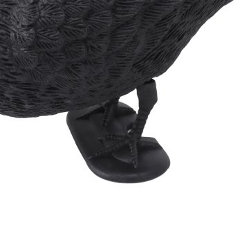 Realistic Elbow Crow Statue Plastic Waterproof Crow Decoys for Yard Garden Patios Halloween Decoration