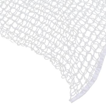 Hay Net Bag PE Woven Rope Mesh Hole Bag Horses Slow Feeder Forage Storage Pouch White 60x90cm / 23.6x35.4in