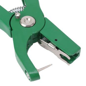 Green Ear Tag Plier Aluminum Alloy Livestock Ear Tag Applicator Portable Ear Notcher for Home Farm