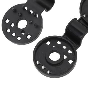 100pcs Shade Cloth Plastic Clips Round Fixing Clips for Greenhouse Outdoor Garden Anti Bird Netting Agricultural Sunshade Black