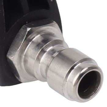 Pressure Washer Spray Nozzle 6 in 1 Multifunctional Adjustable Nozzle 1/4 Plug Interface Connect Tip Black and Yellow