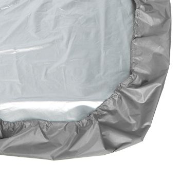 Sandbox Cover Hexagon Sandpit Sand Toys Cover Waterproof Pool Cover with Drawstring for Outdoor Garden Grey