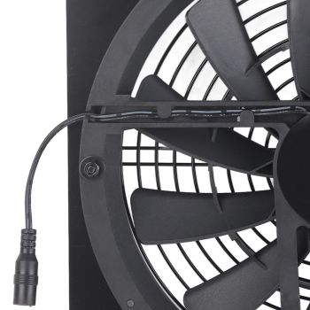 100W 18V Solar Panel Powered Exhaust Fan 13.5 Inch Solar Powered Attic Ventilator for Pet House Chicken Coop RV Greenhouse