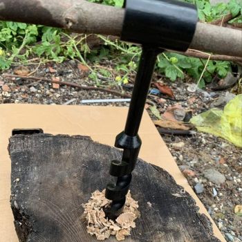 Manual Auger High Speed Steel Easier To Drill Multifunctional Handmade Wood Auger for Outdoor