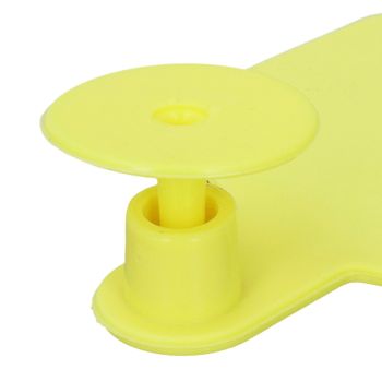 100 Piece Blank Tags for Calves Blank Identification Ear Tag for Cattle Cows Pigs Goats Sheep Calf Animal Yellow