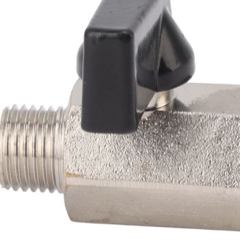 Gas Valve Ball Type Male Female Thread Thicken Brass Sandblasting for Household Tap Water 1/4