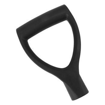 Shovel Handles D Type 32mm ID Plastic Quick Installation Snow Shovel Handle for Digging Raking Tool Black