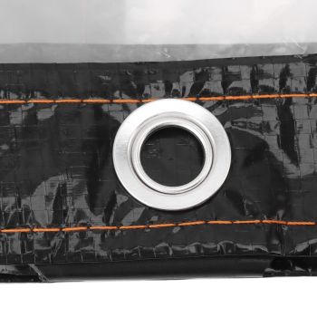 Transparent Tarp Cold Insulation Garden Rainproof Clear Poly Tarp Plant Cover Cloth 9.8 X 9.8ft