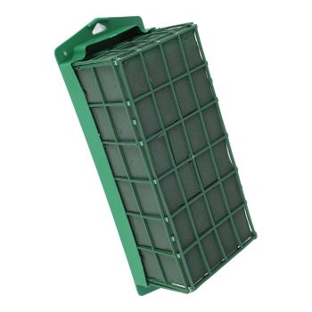 Floral Foam Cage Rectangle Flower Cage Holder Floral Foam with Holder Grid for Fresh Flowers Wedding Party Decoration