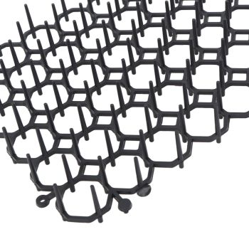 12Pcs Cat Deterrent Mat Anti Cat Dog Network Indoor Outdoor Repellent Training Plastic Spike Mat for Keeping Away Cats Dogs Protecting Plants