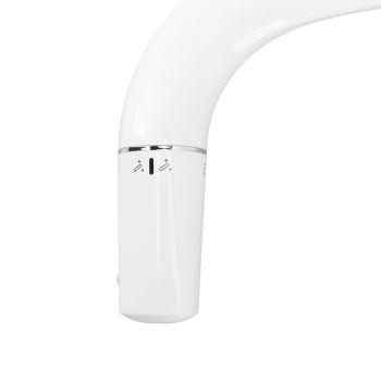 Ultra Slim Bidet Toilet Seat Attachment Dual Nozzle Self Cleaning Feminine Butt Wash Bidet Attachment 3/8 Inch Tee