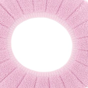 Toilet Seating Cover Warm Soft Comfortable Washable Reusable Non Slip Toilet Seating Pad Replacement Pink