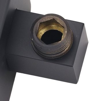 Shower Head Holder Concealed Installation Waterproof Adjustable Wall Mount Shower Bracket for Shower Head Accessories Black