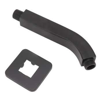 Shower Arm Extension Tube Brass Shower Head Extender Home Decoration NPT for Bathroom Black