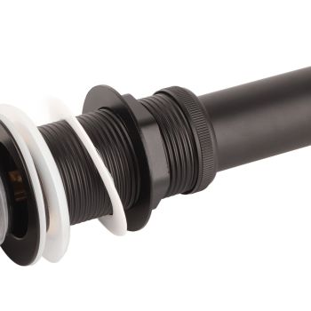 Stainless Steel Bathroom Sink Drain Rustproof Anti Clog Pop Up Drain Stopper Matte Black