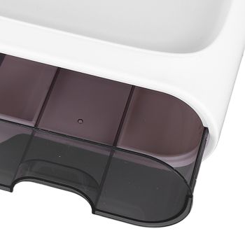 Wall Mounted Tissue Box Cover Plastic Waterproof Multifunctional Punch Free Toilet Paper Holder for Bathroom Kitchen White