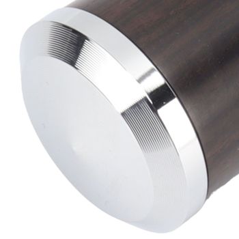 M10 Thread Coffee Filter Handle Replacement Steel Bottom Wooden Coffee Machine Handle with Buckle