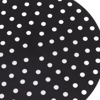 4PCS Round Air Fryer Mat High Temperature Resistant Oilproof Reusable Silicone Air Fryer Liner for Air Fryer Accessories 2 X 23cm/9.1in Red, 2 X 23cm/9.1in Black