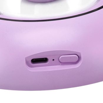 Mini Humidifier Cute Cat Sculpture Portable Quiet Desktop Air Humidifier for Home Office USB Plug in Purple
