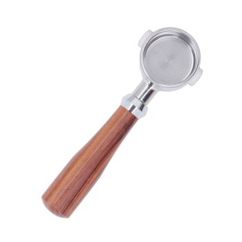 51mm 2 Ear Portafilter Coffee Bottomless Portafilter Filter Handle Replacement for ECO310 Coffee Machine Classic Dalbergia Cochinchinensis