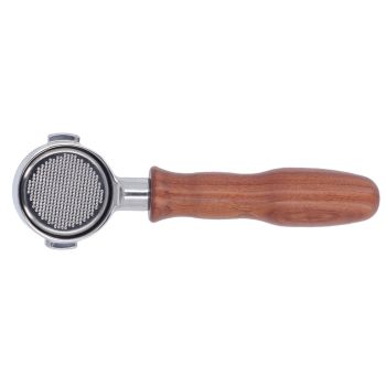 51mm 2 Ear Portafilter Coffee Bottomless Portafilter Filter Handle Replacement for ECO310 Coffee Machine D Style Dalbergia Cochinchinensis