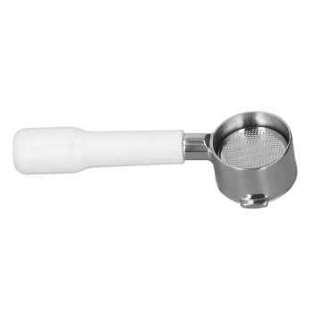 51mm 2 Ear Portafilter Coffee Bottomless Portafilter Filter Handle Replacement for ECO310 Coffee Machine C2 Style Plastic White