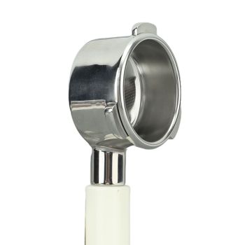 Bottomless Portafilter 54mm Stainless Steel 3 Ears Coffee Portafilter for Breville 8 Type C2 White Plastic
