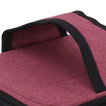 USB Heating Insulation Bag Portable Electric Heating Food Container Constant Temperature Heating Bag for Outdoor Wine Red