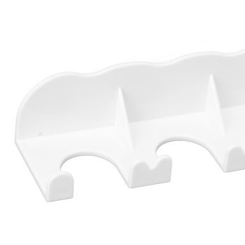 Food Pouch Hanger ABS 6 Holes Food Pouch Hanger Organizer for Round Helicopter Lid Type Yogurt Bottle