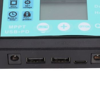Solar Charge Controller Dual USB Output Fast Charging Solar Panel Regulator 12V/24V for Household Industry 10A
