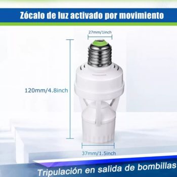 Sensor Bulb Light Switch Motion Detection Infrared Induction Adjustable Screw Bulb Control Switch for Corridor Workshop
