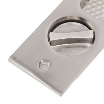 Sliding Door Mortise Lock with 2 Keys Zinc Alloy Invisible Recessed Handle Latch Pocket for Wood Furniture Hardware Brushed Nickel