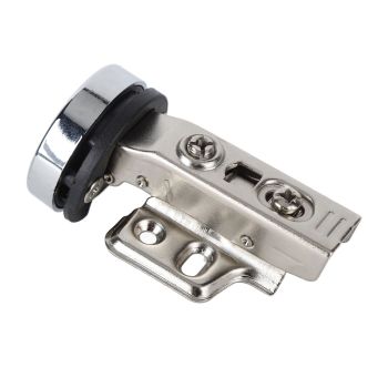 2Set Stainless Steel 201 Cabinet Glass Door Hinge 35 Cup Glass Door Damping Buffer Hinge Straight ArmFull Overlay 18mm